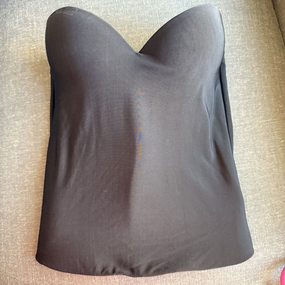 Victoria's Secret Strapless Black Plunge Push Up Corset 36B